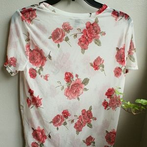 Rose mesh shirt